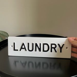 NWT Laundry Sign